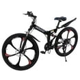 thumbnail image 5 of 26" Folding Mountain Bike, 21 Speed Full Suspension High-Carbon Steel Dual Disc Brake Non- Mountain Bicycle, 5 of 7