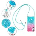thumbnail image 5 of Funda para Samsung Galaxy A54 5G Brillantina Líquida Divertida Reluciente y con Cristales en Movimiento Cuerpo Cruzado con Cordón Ajustable, 5 of 5
