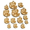 thumbnail image 1 of Paintbrush Artist Paint Palette Art Wood Mini Charms Shapes DIY Craft Jewelry - With Hole - 25mm (7pcs), 1 of 7