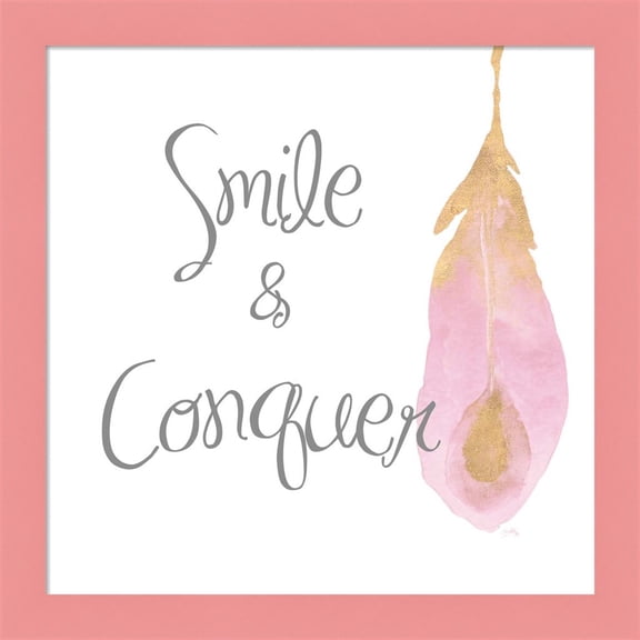 Great Art Now Good Vibes And Smiles I by Elizabeth Medley, Framed Wall Art, 14W x 14H