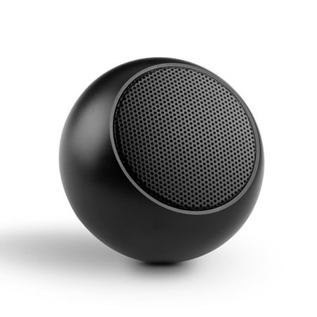 Mini Wireless Speaker with Hands-free Mic Multimedia System Remote Shutter Compact [Black] Compatible With iPad 3 2