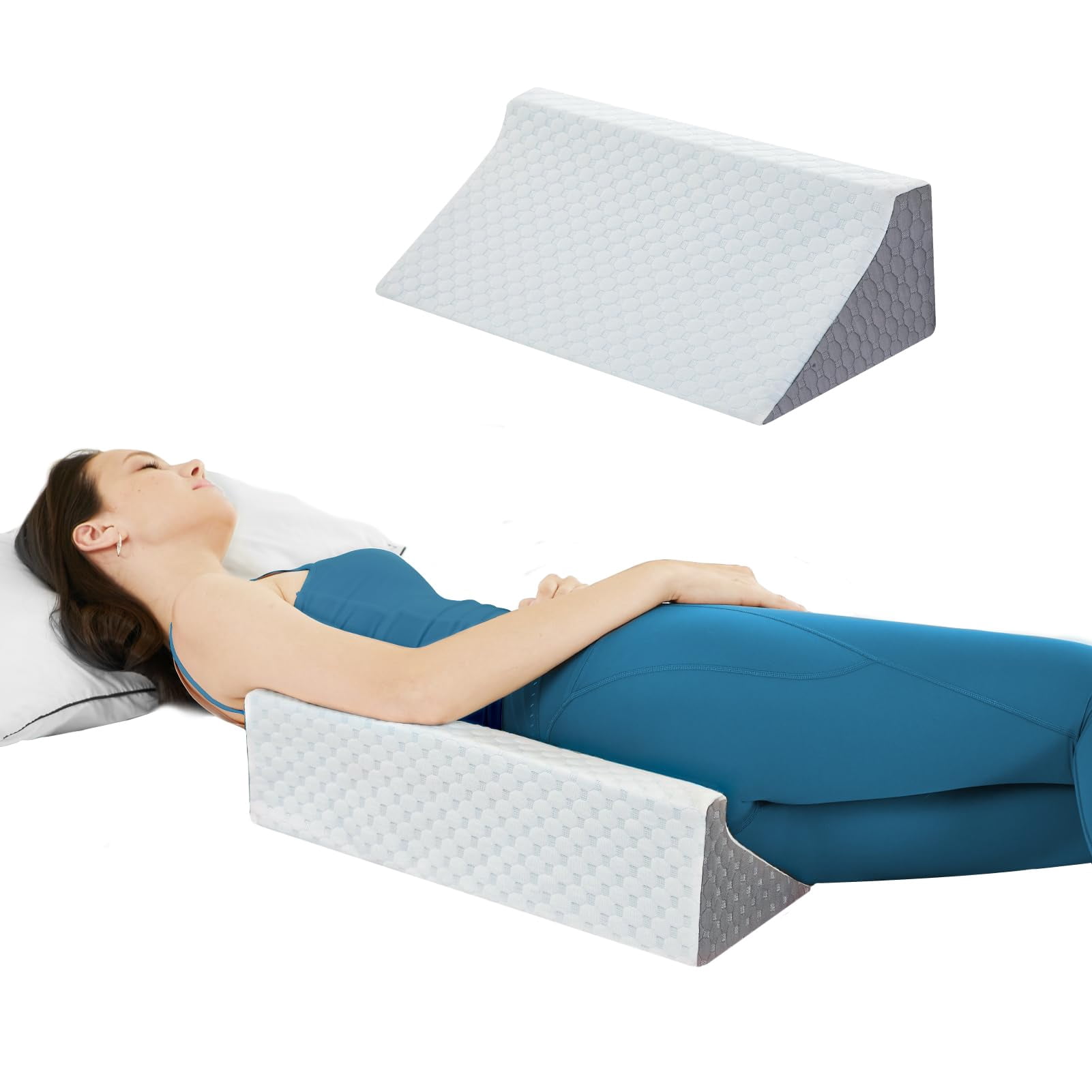 Wedge Pillow For Sleeping  Side Sleeper Body Positioners Preventing After Support Ankle Bed Sleepers