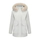 thumbnail image 1 of Chaquetas y abrigos casuales con capucha de manga larga para mujer, parka de bolsillo de color liso, impermeable y resistente al viento, para exteriores, chaqueta con capucha de manga larga, parte sup, 1 of 8