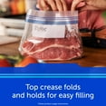 Ziploc® Brand Freezer Bags, Quart Food Storage Bags with Stay