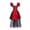 Red, variant on MGDXOX Girls Off Shoulder Tulle Costume Dress with Corset Lace Up Detail and Layered Skirt for Halloween Orange 130