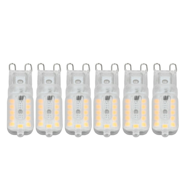 Bombilla LED G9, Bombilla G9 PC 5W Cubierta Transparente 6pcs 22LED Ahorro De Energía Para Luz De Techo Para Luz De Mesa ANGGREK Otros