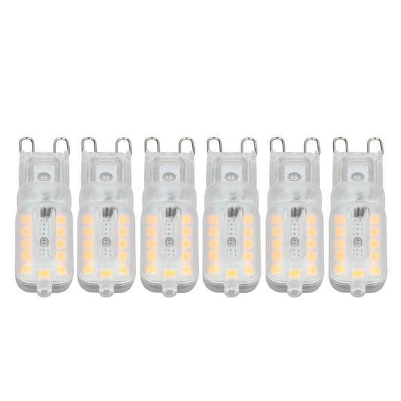 6pcs G9 LED Bulb 5W Transparent Cover 22LED Dimmable G9 Light Bulb For Ceiling Light Wall Light Table Light G9 LED Bulb Light Bulb Replacement Landscape Bulbs