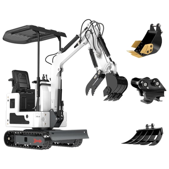 DigMaster 1.2-Ton Mini Excavator Equipped with Pilot System 13.5HP B&S Petrol Engine Suitable for Homes Farms Municipal Parks Etc EPA Certification