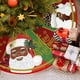 thumbnail image 1 of Falda de árbol de Navidad con lentejuelas - Decoración navideña mullida para árboles de 1,8 a 2,00 m, diseño festivo rojo y verde, diámetro de 48 pulgadas, fácil instalación y almacenamiento, 1 of 9