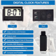 thumbnail image 4 of 4X PequeñO Reloj Digital para Salpicadero de Coche, Funciona con Pilas, Gran Pantalla LCD Clara de Tiempo para AutomóViles, Motocicletas y Camiones, 4 of 5