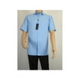thumbnail image 2 of Men Short Sleeve Sport Shirt by BASSIRI Light Weight Soft Microfiber 48291 Blue, 2 of 4