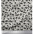 thumbnail image 1 of Soimoi Polyester Crepe Fabric Stripe & Cat Animal Decor Fabric Printed Yard 42 Inch Wide, 1 of 3
