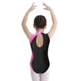 thumbnail image 4 of Alvivi Kids Girls Shiny Rhinestone Sleeveless Gymnastics Leotard Skating Ballet Dance Bodysuit Hot Pink 14, 4 of 7