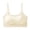 White, variant on Women’s Ribbed Seamless Thin Strap Bralette, Nylon Spandex Soft Stretchy Fabric, Scoop Neck Removable Pads Light Support Casual Daily Layering Underwear Bra