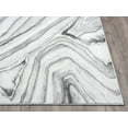 thumbnail image 4 of Abani Luna Collection Agate Stone Lines 6' x 9' Grey Silver Modern Area Rug, 4 of 5