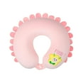 thumbnail image 2 of Almohada de viaje con soporte para el cuello, ergonómica, compacta y portátil para el coche. Rosa, 2 of 9