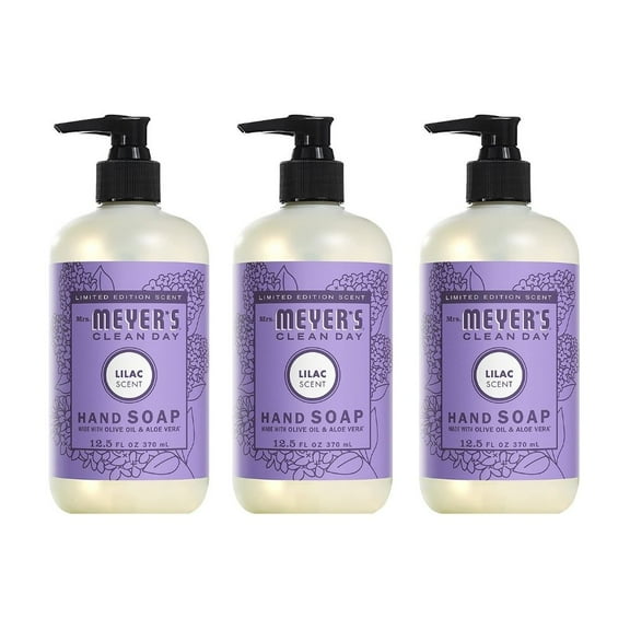 Mrs. Meyer's Liquid Hand Soap Lilac scented, 12.5 OZ. (Pack of 3)