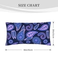 thumbnail image 2 of King Pillow Cases Standard Size - Purple Paisley Soft Envelope Closure Microfiber Block Print Pillow Cover, Wrinkle Stain Resistant Travel Pillow Covers Standard Size 20x36in, 2 of 7