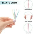 thumbnail image 6 of Double Ended Toothpicks, Interdental Toothpicks, 200 Pcs Oral Cleaning Tooth Picks with Fishbone Brush for Plaque Removal, Durable Comfortable Plastic, Portable Convenient Carry Box, 6 of 8