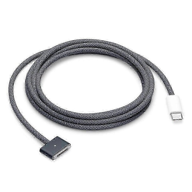 For MacBook 2m 140W Compatible with MagSafe 3 Braided Cord USB-C to Magnetic Charging Cable hwy