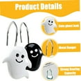 thumbnail image 4 of LAMIRO Halloween Shower Curtain Hooks S Shape Ghost Cute Heavy-Duty Shower Curtain Hooks Hold 5Kg Rust-Resistant Puch-Free Shower Rings Clothes Hangers for Kitchen Curtain Hangers-Black-12 Pcs, 4 of 7