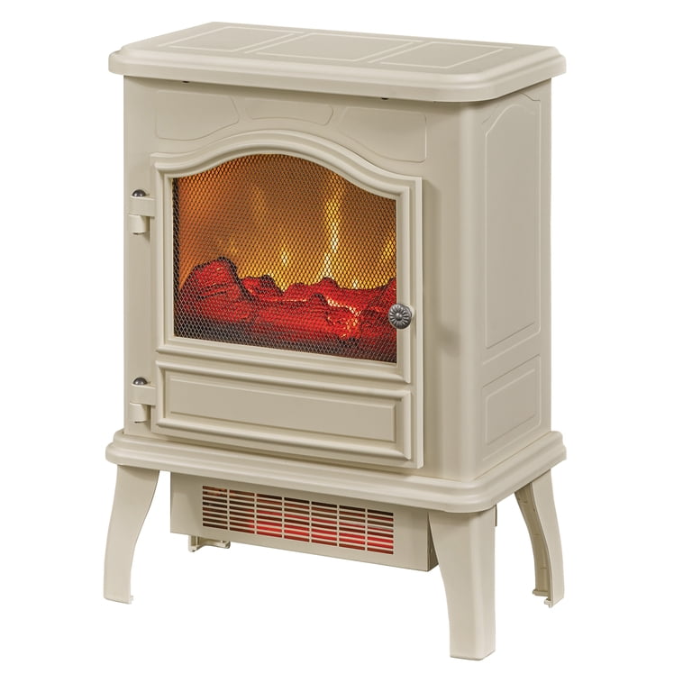ChimneyFree Powerheat Infrared Quartz Electric Stove Heater, 1500W, Cream -  Walmart.com