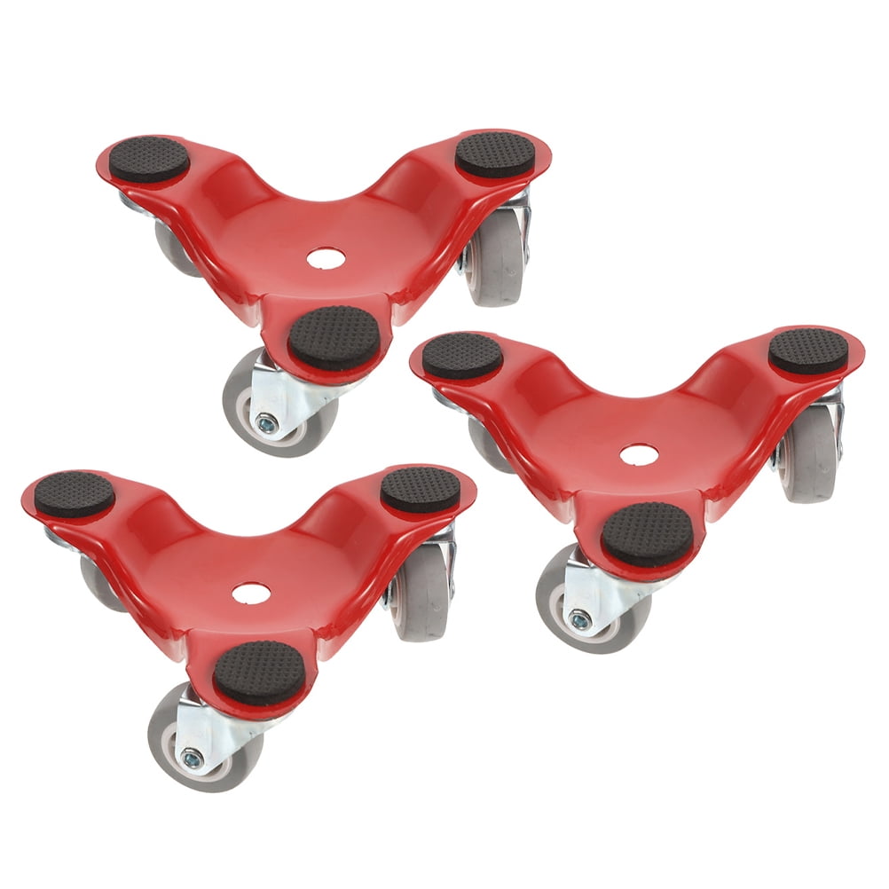 SEKAM Heavy Duty Furniture Dolly Set – 3000 Lb Capacity, 6.3x6.3 Inches, With Wheels & Pry Bar