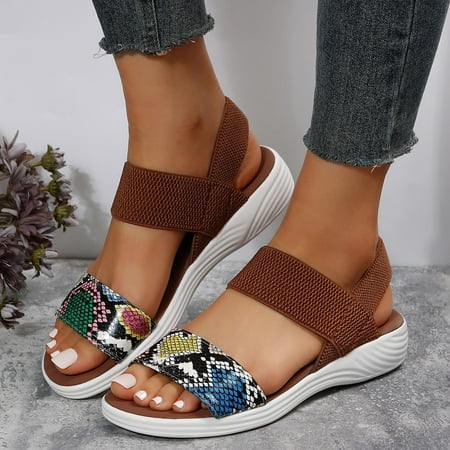 

Sandals for Women Dressy Summer Gnobogi New Summer Flat Shoes With Women s Sandals And Casual Open Toe Slippers Womens Sandals Red