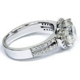 thumbnail image 2 of Pompeii Certified 3 1/2Ct Halo Diamond Engagement Ring Lab Grown 14k White Gold (FG,VS1), 2 of 3