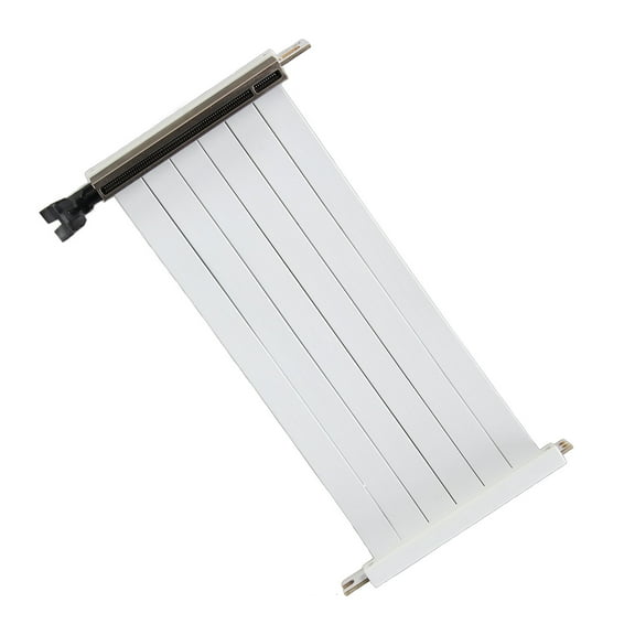 Cable de Extensión de Tarjeta Gráfica PCIe 3,0 x16, Cable de extensión de Tarjeta Gráfica GPU de conector Inverso Doble Flexible de Alta Velocidad de 180 Grados