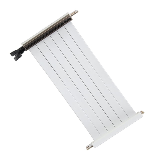 Cable de Extensión de Tarjeta Gráfica PCIe 3,0 x16, Cable de extensión de Tarjeta Gráfica GPU de conector Inverso Doble Flexible de Alta Velocidad de 180 Grados