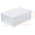 thumbnail image 2 of CIMAXIC 2Pcs Transparent Clothes Storage Clothes Containers Plastic Shoes Organizer,10.63"X7.09"X3.74", 2 of 4