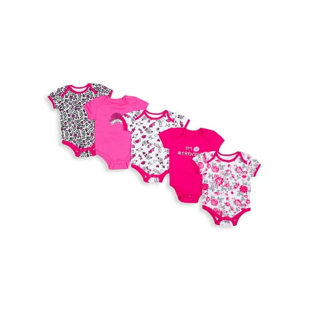 - Baby Girl's Assorted Bodysuit 5-Pack