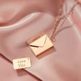 thumbnail image 4 of NSESSHome Envelope Love Letter Necklace For Men And Women Stainless Steel Engraved Locket With I Love You Message Jewelry Pendant Gift For Couples And Families, 4 of 6