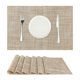 thumbnail image 2 of Juego de manteles individuales REGALWOVEN de 6 manteles tejidos para decoración de mesa de comedor de cocina, lavables, manteles de mesa interiores, manteles limpiables dorados de 18x12 pulgadas, 2 of 6