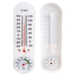 Chamair Temperature Monitor Measurement Tool Thermometer Meter Garage for Indoor Outdoor, Clear