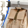 thumbnail image 1 of Colgador de auriculares ajustable con gancho de escritorio • Portabolsas de sobremesa • Montaje metálico universal para mochilas, llaves, cables • Ahorrador de espacio, portátil, 8,5 cm, 1 of 6