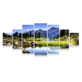 thumbnail image 3 of Startonight Large Canvas Wall Art Landscape - Summer through the Mountains and Firs - Huge Framed Modern Set of 7 Panels 40 x 95 Inches, 3 of 5