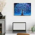 thumbnail image 6 of Colorful Tree of Life Canvas Wall Art, Textured Palette Knife Abstract Nature Painting for Home Decor, Framed & Ready to Hang for Living Room Bedroom Bathroom, 6 of 7