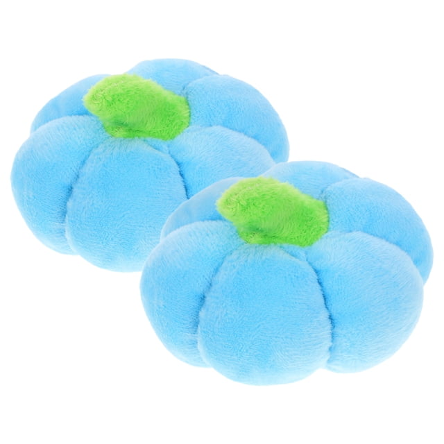 KAKOWELY 2 juguetes para perros con forma de calabaza, juguete para cachorros, juguete para masticar con sonido.