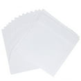 thumbnail image 2 of Pochettes pour CD DVD, Pochette d'Enveloppe en Papier pour Médias DVD CD avec Rabat à Fenêtre Transparente Blanc, Lot de 100, 2 of 6