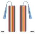 thumbnail image 2 of Kdxio Vertical Stripes Print Metal Tassel Bookmarks,Perfect Gift for Art Lovers and Bookworms Metal Bookmarks for Women, 2 of 8