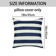 thumbnail image 5 of REGALWOVEN Pack of 2 Throw Pillow Covers Modern Square Cushion Covers for Sofa Couch Living Room Blue-2 18" x 18", 5 of 6