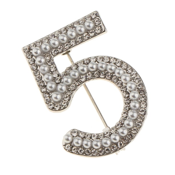Broche de perlas número Completo de Cristal Fernando Plata