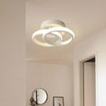 thumbnail image 2 of LED Ceiling Light Lighting Fixture Flush Light Fixtures Warm White Mount Simple for Entrance Aisle warm 24×16×12.5cm, 2 of 8