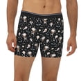 thumbnail image 2 of Xecao cute Skull bone Print Boxer Briefs for Men's Stretch Moisture-Wicking Underwear, Mid-Rise Classics breathable fabric, 2 of 7