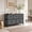Gray, variant on Telyra 5-Drawer Fabric Dresser TV Stand Organizer with Wood Top and Metal Frame, Greyish Blue