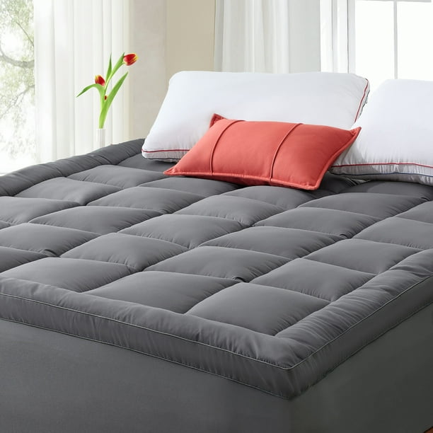 MERITLIFE Cooling Twin Mattress Topper, Extra Thick Mattress Pad Cover