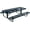 Dark Blue, variant on Coated Outdoor Furniture Heavy-Duty Portable Outdoor Kids Table, Expanded Metal Kids Picnic Table, Commercial-Grade Picnic Table, Made in America (6ft Rectangular, Childrens, Textured Sand)