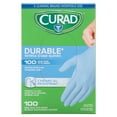 thumbnail image 7 of Curad Nitrile Powder-Free Exam Gloves, 100 Ct, Blue, 7 of 7